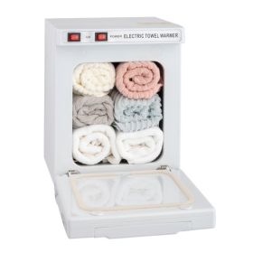 5L Mini Towel Warmer Hot Cabinet Beauty Salon Spa Nail Facial Skin Home Hotel Health Care Facial Fast Heating White (Color: As Picture)